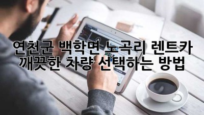 연천군 백학면 노곡리 렌트카, 깨끗한 차량 선택하는 방법