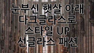 눈부신 햇살 아래 😎 다크글라스로 스타일 UP! #선글라스 #패션